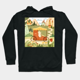 Lovely landscape with a little mouse Hoodie